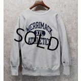 90's USA製【Champion】【チャンピオン】【リバースウィーブ】MERRIMACK ATHLETIC【グレー】【スウェット】【サイズXL】 