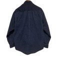 画像3: ~90’ｓ【ビンテージ】【エディーバウアー】【紺×白】ハウンドトゥース柄【コーデュロイBDシャツ】【サイズS】<br> (3)