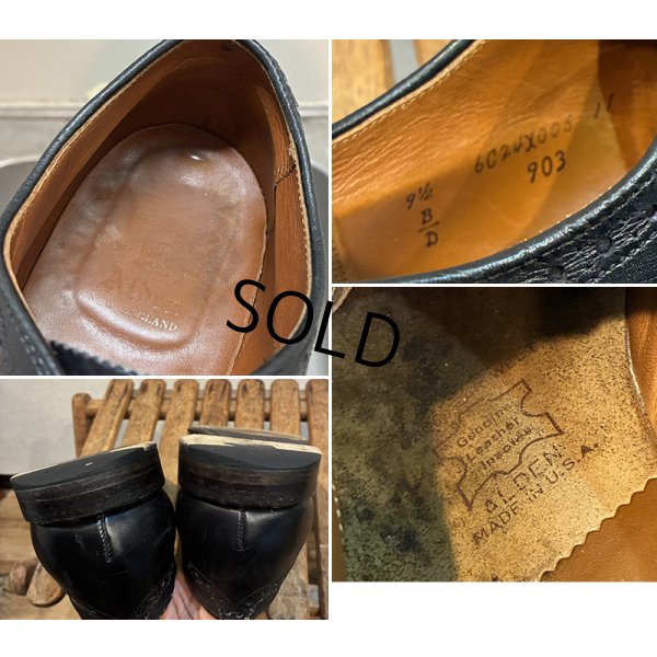 画像3: USA製【ビンテージ】【オールデン】alden【ウィングチップ】黒【ブラック】【レザーシューズ】【9 1/2 D】【28.5cm程度】 