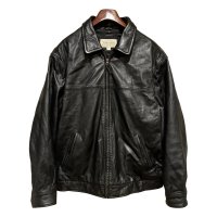 【ビンテージ】【セントジョーンズベイ】【黒】キルティング裏地付き【レザージャケット】【サイズL】 