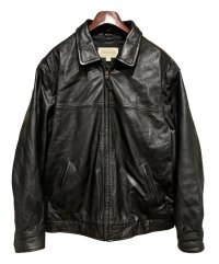 【ビンテージ】【セントジョーンズベイ】【黒】キルティング裏地付き【レザージャケット】【サイズL】 