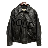 【ビンテージ】【セントジョーンズベイ】【黒】キルティング裏地付き【レザージャケット】【サイズL】 