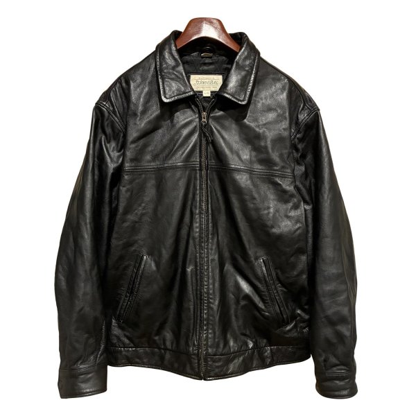 画像1: 【ビンテージ】【セントジョーンズベイ】【黒】キルティング裏地付き【レザージャケット】【サイズL】 