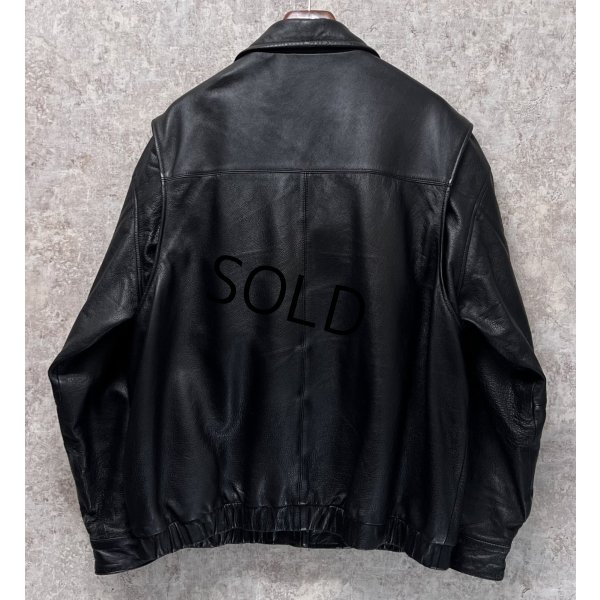 画像3: 【ビンテージ】【STJOHNS'BAY】【セントジョーンズベイ】【ブラック】ジップアップ【レザージャケット】【サイズXＬ】 