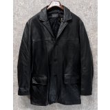 【ビンテージ】【DKNY】【ダナキャランニューヨーク】【ブラック】【レザーコート】【レザージャケット】【サイズM】 
