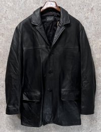 【ビンテージ】【DKNY】【ダナキャランニューヨーク】【ブラック】【レザーコート】【レザージャケット】【サイズM】 