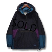 〜90's【USA製】 L.L.Bean エルエルビーン  黒ｘ紫ｘ青  シンサレート 中綿入り アノラックパーカー 【サイズXL】 