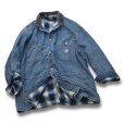 画像4: 90's【USA製】【ビンテージ】【RRL】【ダブルアールエル】ラルフローレン【襟コーデュロイ】【デニムカバーオール】【サイズL】<br> (4)