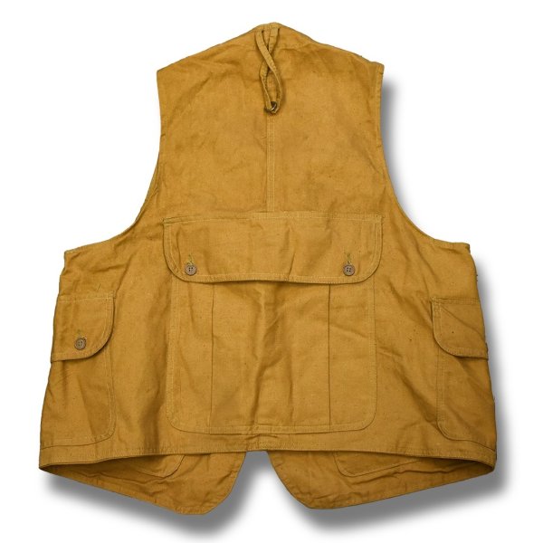 画像3: デッドストック【ビンテージ】【American Field】アメリカンフィールド【フィッシングベスト】 サークルポケット【ハーフムーンポケット】ハンティングベスト 【サイズM】 