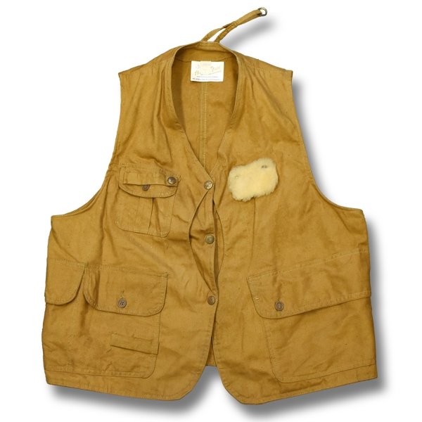 画像1: デッドストック【ビンテージ】【American Field】アメリカンフィールド【フィッシングベスト】 サークルポケット【ハーフムーンポケット】ハンティングベスト 【サイズM】 