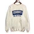 画像1: 【ビンテージ】【GILDAN】【COLDWELL BANKER BURNET】白ｘ青プリント【クルーネックスウェット】【サイズＸＬ】<br> (1)
