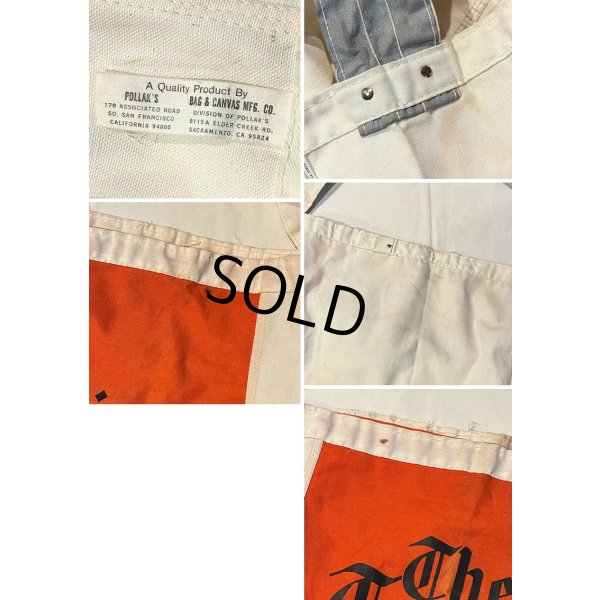 画像2: 【デッドストック】60's【ビンテージ】トレントニアン【生成り】【ニュースペーパーバッグ】【ショルダーバッグ】 