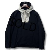  ビンテージ【J.crew】【オールドＪクルー】【黒×白】コットン【アノラックパーカー】【サイズS】 