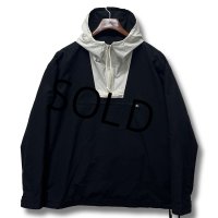  ビンテージ【J.crew】【オールドＪクルー】【黒×白】コットン【アノラックパーカー】【サイズS】 