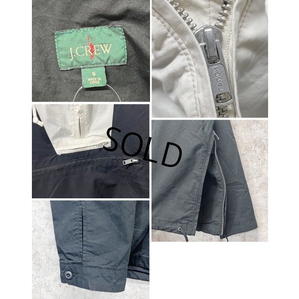 画像2:  ビンテージ【J.crew】【オールドＪクルー】【黒×白】コットン【アノラックパーカー】【サイズS】 