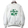 画像1: 90's【USA製】JERZEES ジャージーズ【ビンテージ】【IRISH IRRESISTIBLY】プリント【白】スウェット【サイズL】<br> (1)