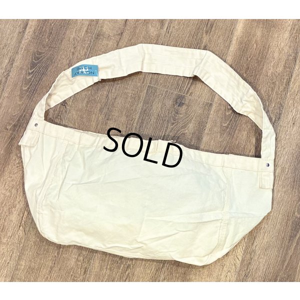 画像3: 80's~【デッドストック】USA製【ビンテージ】【生成り×青】【USA TODAY】【ニュースペーパーバッグ】【ショルダーバッグ】 