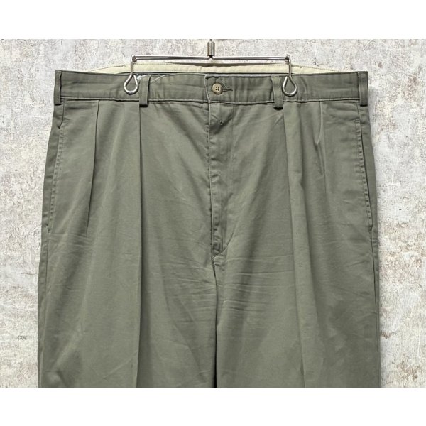 画像3: ビンテージ【ラルフローレン】POLO RALPH LAUREN【オリーブ】ANDREW PANTS【アンドリューパンツ】【２タック】【コットンパンツ】【36×32】 