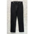 画像2: 90’s【USA製】【ビンテージ】【LEVI'S】【リーバイス５０５】505【黒】【デニムパンツ】ブラックデニム【33×34】<br> (2)