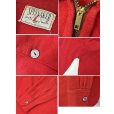 画像2: 60’s【SPINNAKER】【ビンテージ】赤【マチ付き】【ハーフジップ】【ウールシャツ】【サイズL程度】<br> (2)