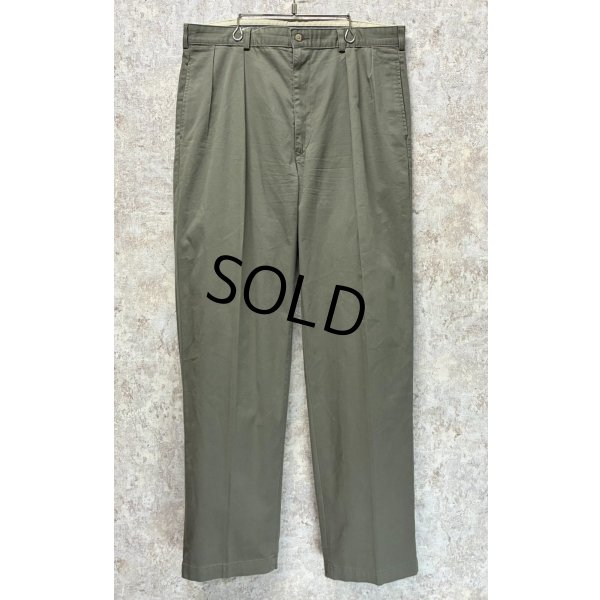 画像1: ビンテージ【ラルフローレン】POLO RALPH LAUREN【オリーブ】ANDREW PANTS【アンドリューパンツ】【２タック】【コットンパンツ】【36×32】 