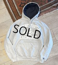 ビンテージ【チャンピオン】【Champion】フード裏紺【Green turtle Lacross】グレー【パーカー】【サイズS】 