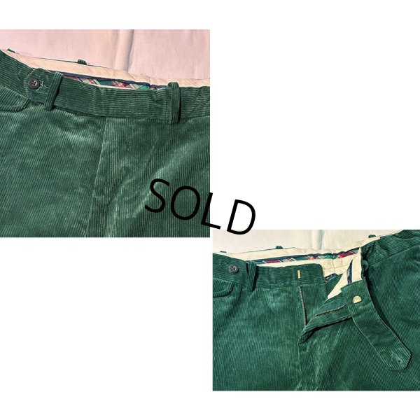 画像3: ビンテージ【ラルフローレン】POLO RALPH LAUREN【FINE TAILORING】【緑】【コーデュロイパンツ】【36×34】 
