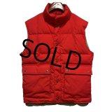 〜80's USA製【ビンテージ】【Eddie Bauer】【エディーバウアー】【赤】ブリザードマスターベスト 【ダウンベスト】【サイズS】 