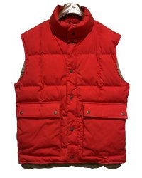 〜80's USA製【ビンテージ】【Eddie Bauer】【エディーバウアー】【赤】ブリザードマスターベスト 【ダウンベスト】【サイズS】 