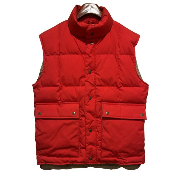 画像1: 〜80's USA製【ビンテージ】【Eddie Bauer】【エディーバウアー】【赤】ブリザードマスターベスト 【ダウンベスト】【サイズS】 
