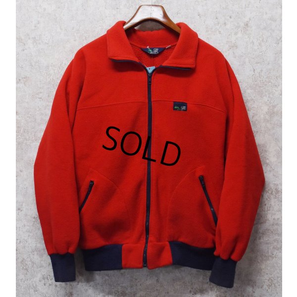 画像1: 90's【USA製】【GUIDE LINE】ガイドライン【赤】【フリースカーディガン】フリースジャケット【サイズＸＬ】 