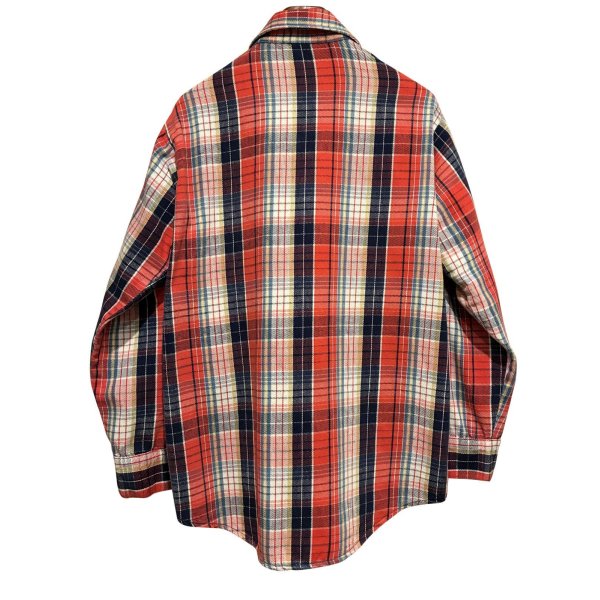 画像3: 80's【USA製】【ビンテージ】 【FROSTPROOF】【フロストプルーフ】【赤ｘ紺ｘ白】チェック ネルシャツ　サイズL-TALL 