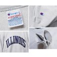画像2: 90’s【USA製】ビンテージ【Champion】【チャンピオン】【リバースウィーブ】ILLINOIS【イリノイ大学】【カレッジスウェット】【グレー】【サイズXL】<br> (2)