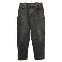 【USA製】【ビンテージ】【BRITANIA】ブリタニア 先染め 黒 デニムパンツ ブラックデニム【36ｘ30】 