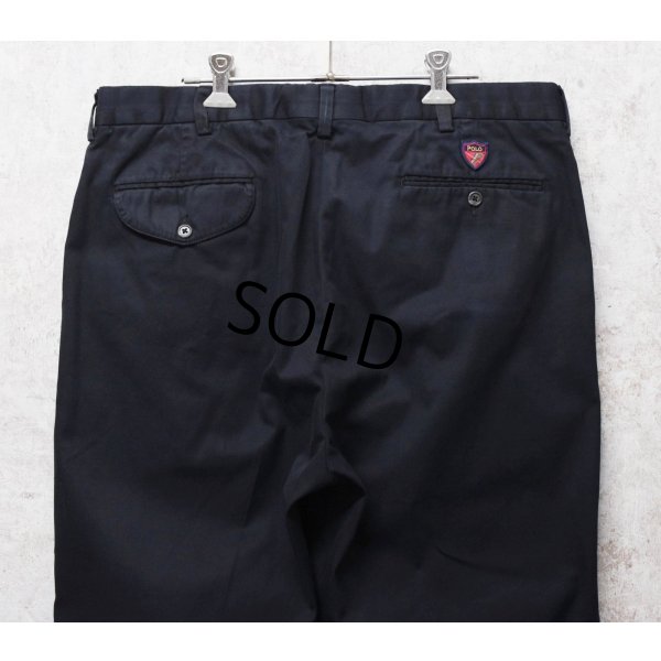 画像4:  ビンテージ【POLO GOLF】ポロゴルフ【ラルフローレン】POLO RALPH LAUREN 【FAIRWAY PANT】【黒】【２タック】【コットンパンツ】【36X32】 