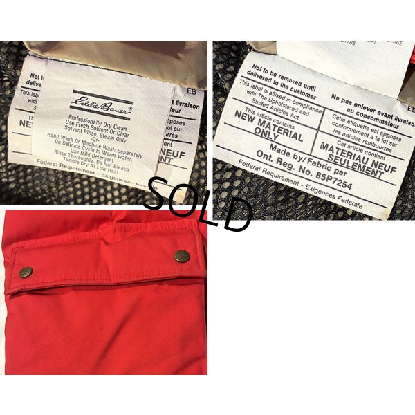 画像3: 〜80's USA製【ビンテージ】【Eddie Bauer】【エディーバウアー】【赤】ブリザードマスターベスト 【ダウンベスト】【サイズS】 