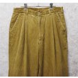 画像1: 90's~【ビンテージ】【Saks Fifth Avenue】サックス・フィフス・アベニュー【ライトブラウン】【コーデュロイパンツ】スラックス【W32】<br> (1)