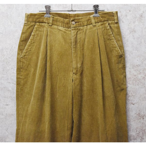 画像1: 90's~【ビンテージ】【Saks Fifth Avenue】サックス・フィフス・アベニュー【ライトブラウン】【コーデュロイパンツ】スラックス【W32】 