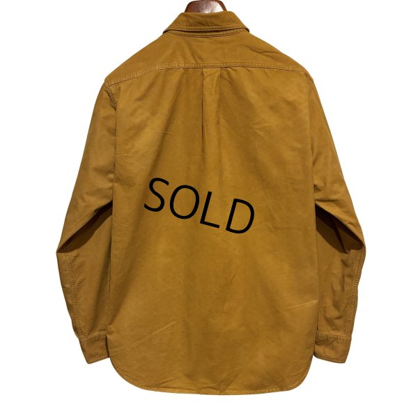 画像3: ビンテージ【filson】フィルソン からし色 コットンシャツ【サイズM】 
