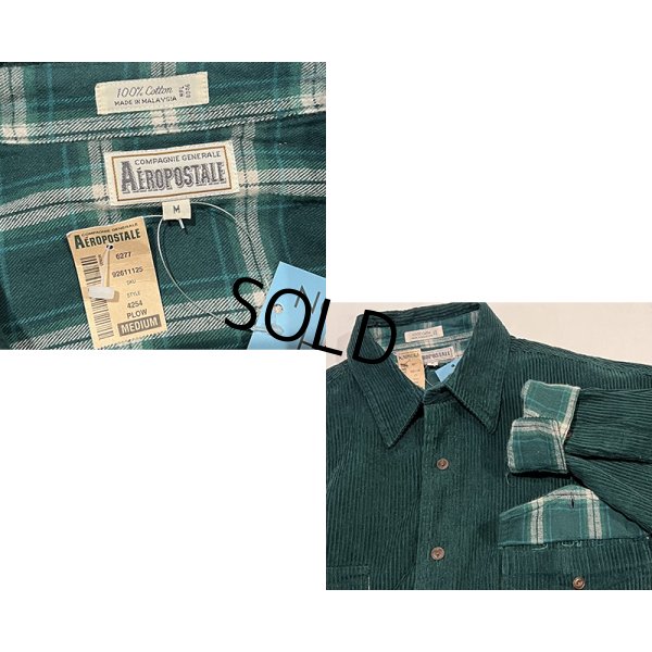 画像2: デッドストック【新品未使用】【Aeropostale】【緑】【コーデュロイ】【シャツジャケット】【サイズＭ】 