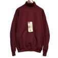 画像1: デッドストック【USA製】【ビンテージ】【Tultex】【タルテックス】【ワインレッド】【無地】【タートルネックスウェット】【サイズL】<br> (1)