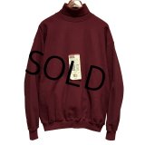 デッドストック【USA製】【ビンテージ】【Tultex】【タルテックス】【ワインレッド】【無地】【タートルネックスウェット】【サイズL】 