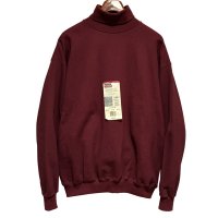デッドストック【USA製】【ビンテージ】【Tultex】【タルテックス】【ワインレッド】【無地】【タートルネックスウェット】【サイズL】 