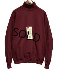 デッドストック【USA製】【ビンテージ】【Tultex】【タルテックス】【ワインレッド】【無地】【タートルネックスウェット】【サイズL】 