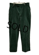ビンテージ【ラルフローレン】POLO RALPH LAUREN【FINE TAILORING】【緑】【コーデュロイパンツ】【36×34】 