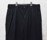  ビンテージ【POLO GOLF】ポロゴルフ【ラルフローレン】POLO RALPH LAUREN 【FAIRWAY PANT】【黒】【２タック】【コットンパンツ】【36X32】 