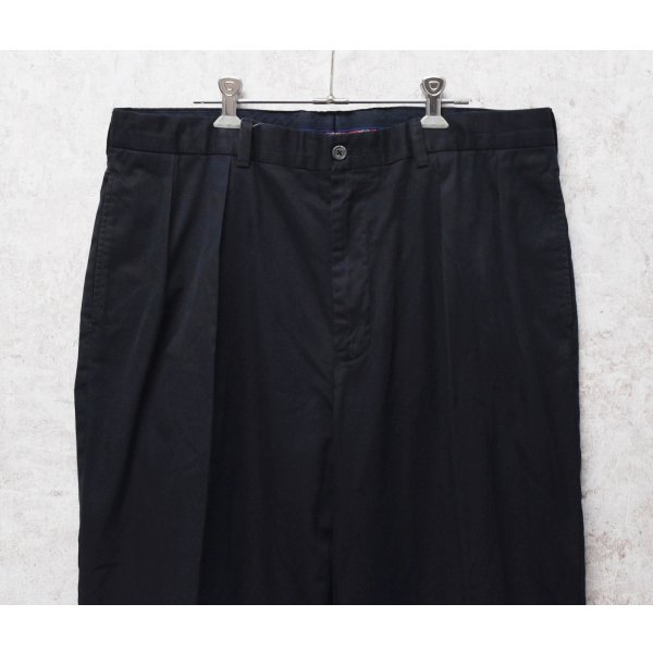 画像1:  ビンテージ【POLO GOLF】ポロゴルフ【ラルフローレン】POLO RALPH LAUREN 【FAIRWAY PANT】【黒】【２タック】【コットンパンツ】【36X32】 