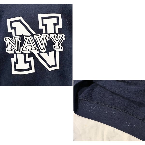 画像2: 80’ｓ~【ビンテージ】 【紺】ラグラン【スウェット】【プリント】トレーナー【サイズM程度】 