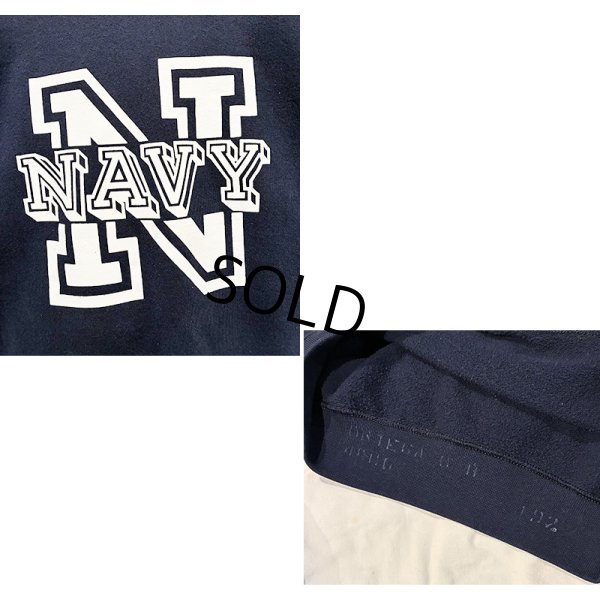 画像2: 80’ｓ~【ビンテージ】 【紺】ラグラン【スウェット】【プリント】トレーナー【サイズM程度】 