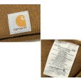 画像2: 【ビンテージ】【carhartt】【カーハート】【キャメル】【ロゴ】 【ニットキャップ】 【ニット帽】 <br> (2)